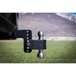 Cerakoted Trailer Hitch w SS Tow Balls 4 Drop for 2 Receiver w WS05 LTB42KACERBLA 2