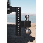 Cerakoted Trailer Hitch w SS Tow Balls 10 Drop for 25 Receiver  w WS05 LTB1025KACERBLA 2