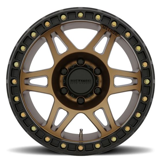 MR106 Beadlock 17x9 -44mm Offset 6x5.5 108mm Centerbore Method Bronze w/ BH-H24125 2