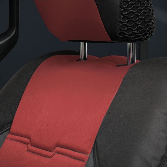 GEN2 Neoprene Front and Rear Seat Cover Kit (Red/Black) (578130) 2