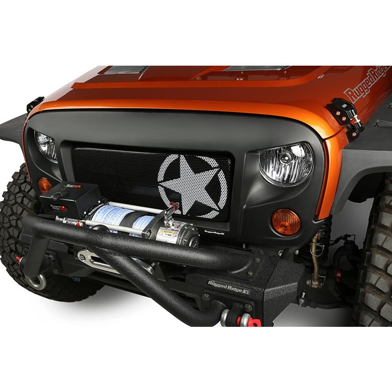 Spartan Grille Kit, Star; 07-16 Jeep Wrangler JK