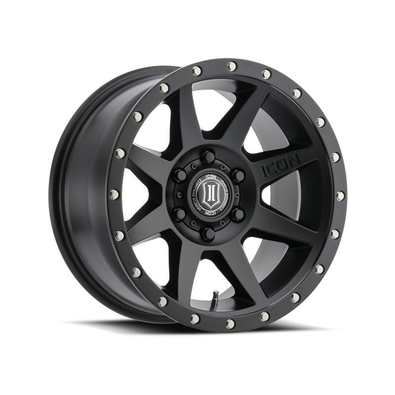 REBOUND SAT BLK 17 X 8.5 W/ 6 ON 5.5 BOLT CIR