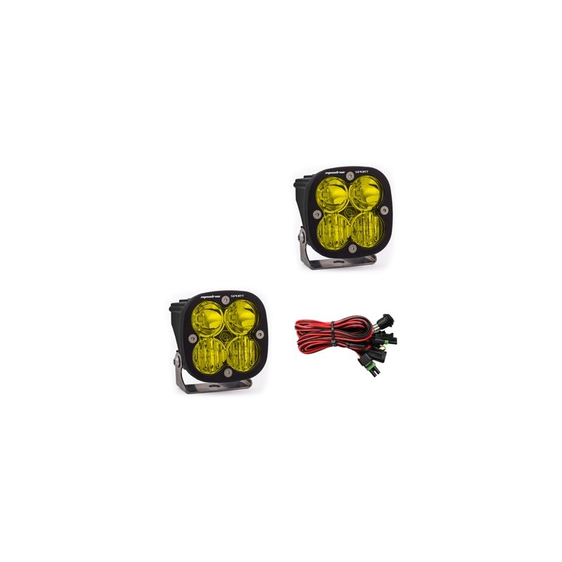 LED Light Pods Amber Lens Driving/Combo Pair Squad