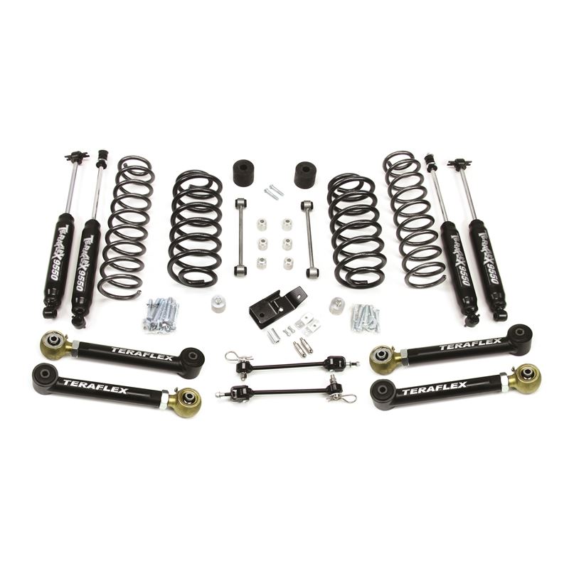 TJ 3" Lift Kit w/ 4 Lower FlexArms and 9550 S